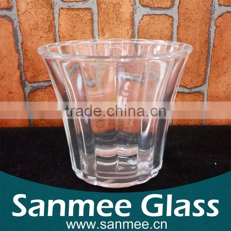 Small Flower Shaped Clear Glass Lampshade