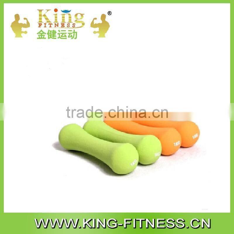 Colored Rubber Weight Plate Dumbbell