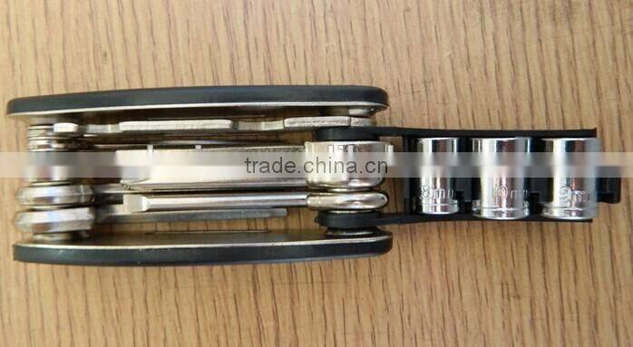 Multifunction 15pcs Folding wrench set / Bicycle tools set