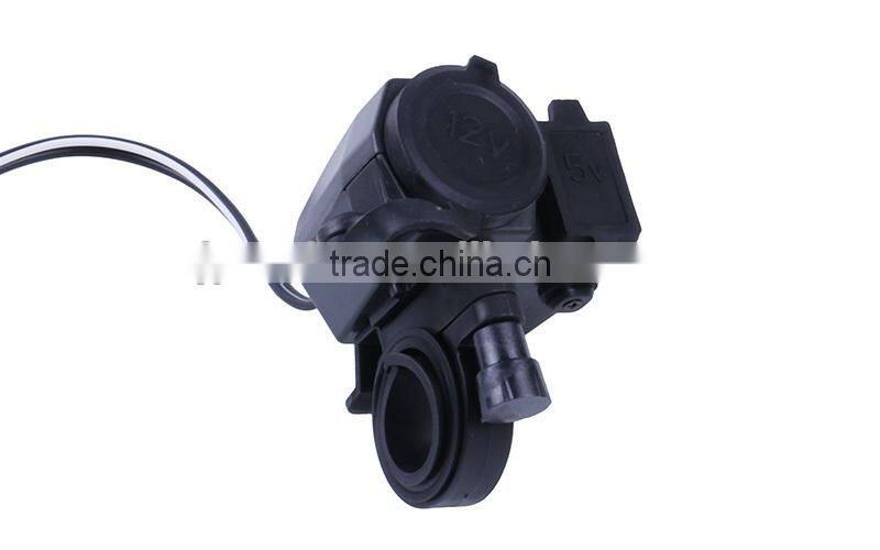 New hot selling products way socket car cigarette lighter 2 usb car charger ,h0try 12v 1.5a car charger