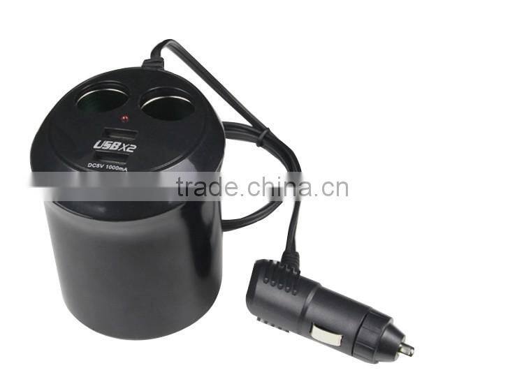 12V/24V car cigarette lighter two socket