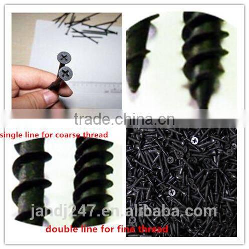 Factory price 3.5x 25mm Black Drywall screw