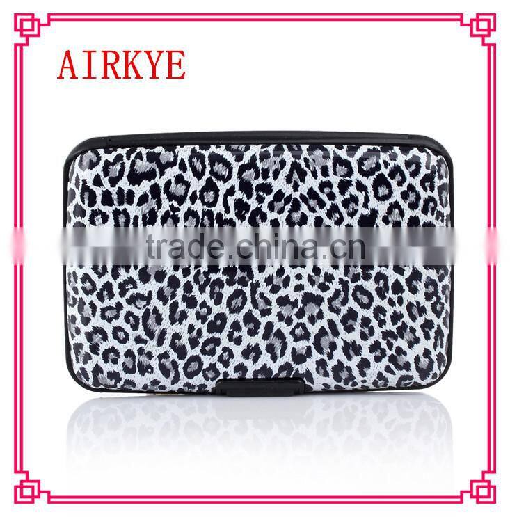 High quality RFID aluminum business credit card holder wallte