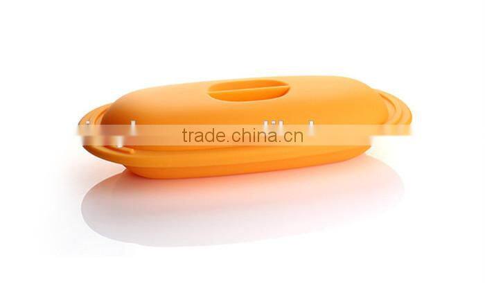 Easy storage lunch boxes food container kitchen silicone lunch box