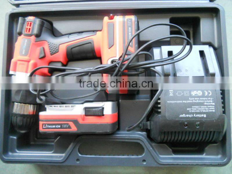 new 2014 manufacturer China wholesale alibaba supplier 18V Li-ion dewalt cordless drill of power tool sets tool box