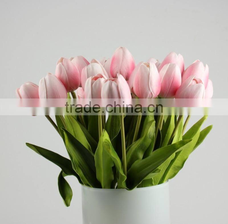 30pcs/lot Tulip Artificial Flower PU artificial bouquet Real touch flowers For Home decoration Wedding Decorative Flowers