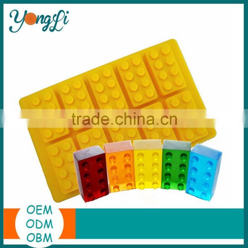Building Bricks Silicone Rubber Jelly Mould