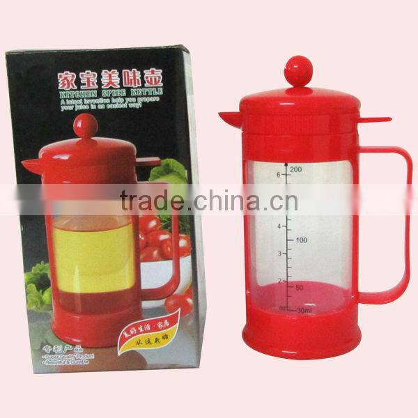 Kitchen Olive Spice bottle Plastic Oil Cruet Bottle