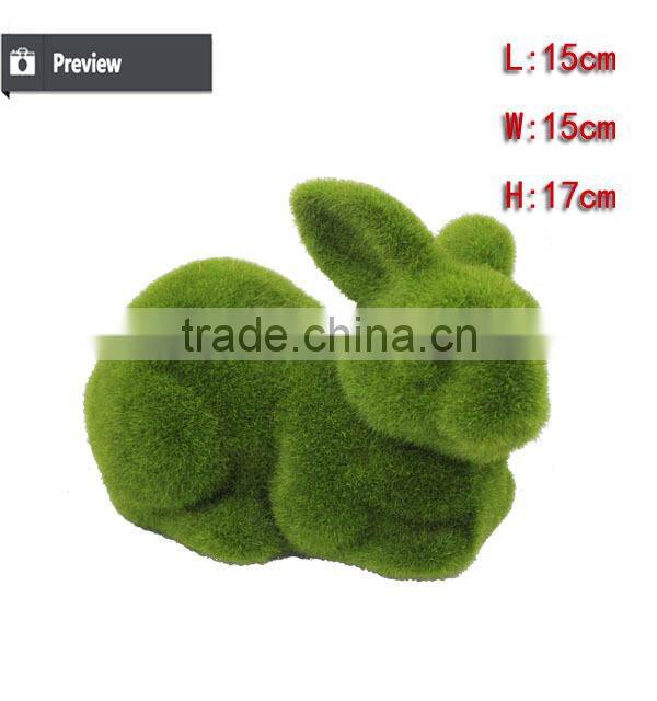 Creative products for christmas gift artificial moss rabbit