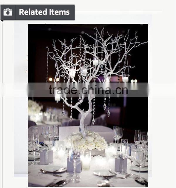 Factory direct christmas centerpiece unique wedding favors white dry tree for showcase decoration