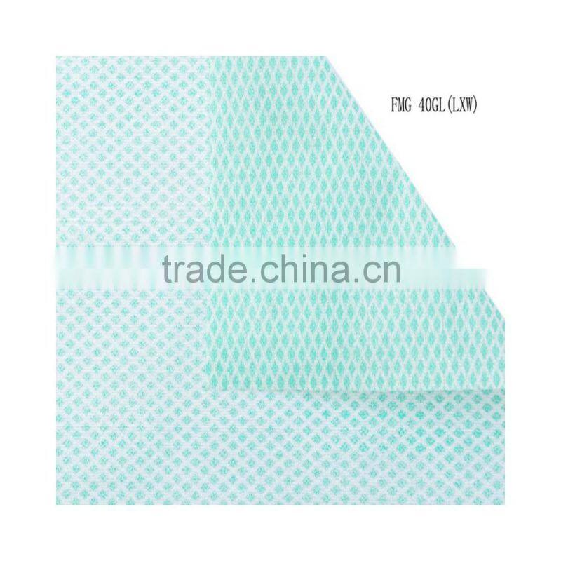 Manufacturer China factory in Guangzhou Hot sale popular spunlace woodpulp paper + spunlace nonwoven clean cloth