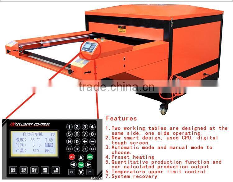 Grand format hydraulic heat press transfer machine for sublimation CY-001B