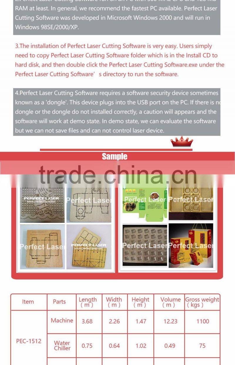 18mm Plywood Laser Die Board Cutting Machine 300w 400w to Make Plywood / Carton / Wood Package