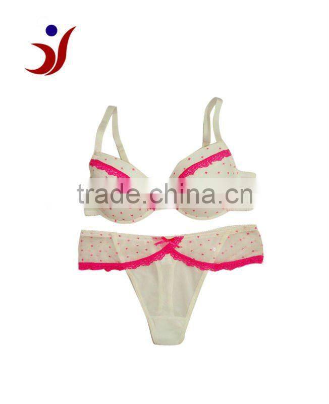 bras wholesale factory mesh and small lace latex bra set