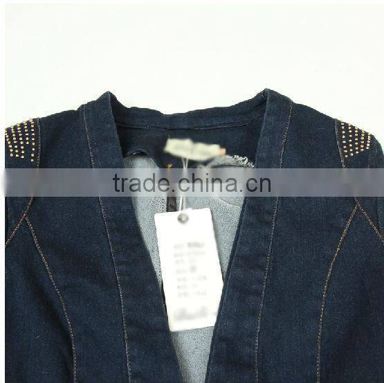 slim fit long sleeve blue denim style branded blazers for formal wear