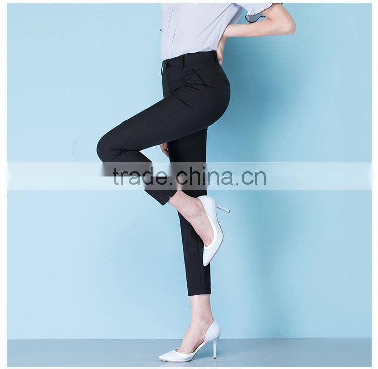 Summer 2017 new thin nine point pants, women casual small feet pencil trousers, sample can be customized