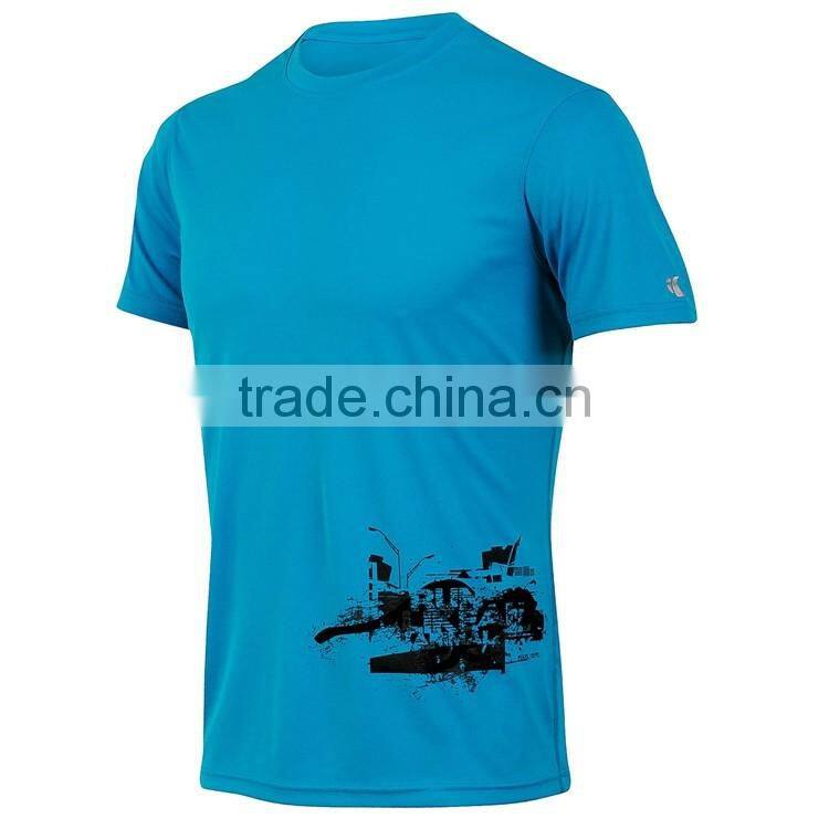 Custom t shirts for sublimation printing, breathable coolmax material sports running shirts