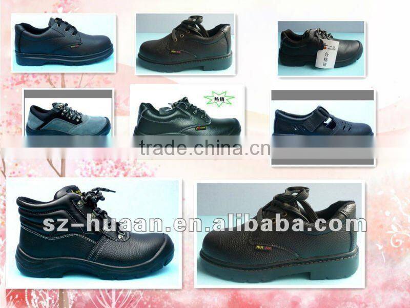 safety footwear/ Shoes in Security and Protection/steel toe shoes/leather shoes/men,women