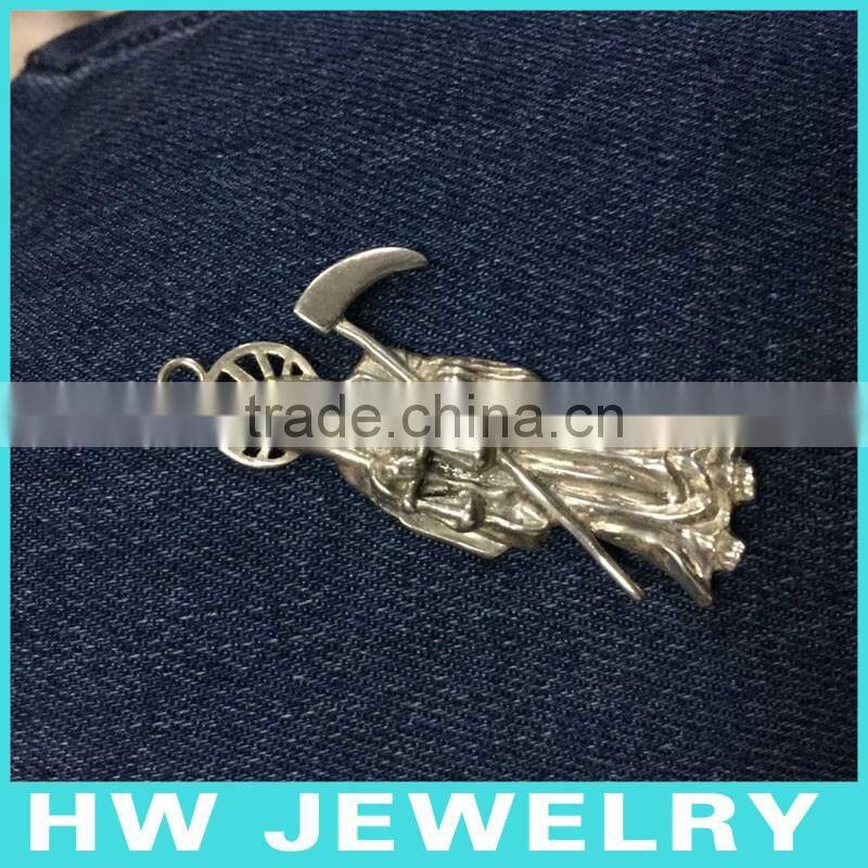 Final Destination, Death pendant. Sterling silver jewelr pendant.