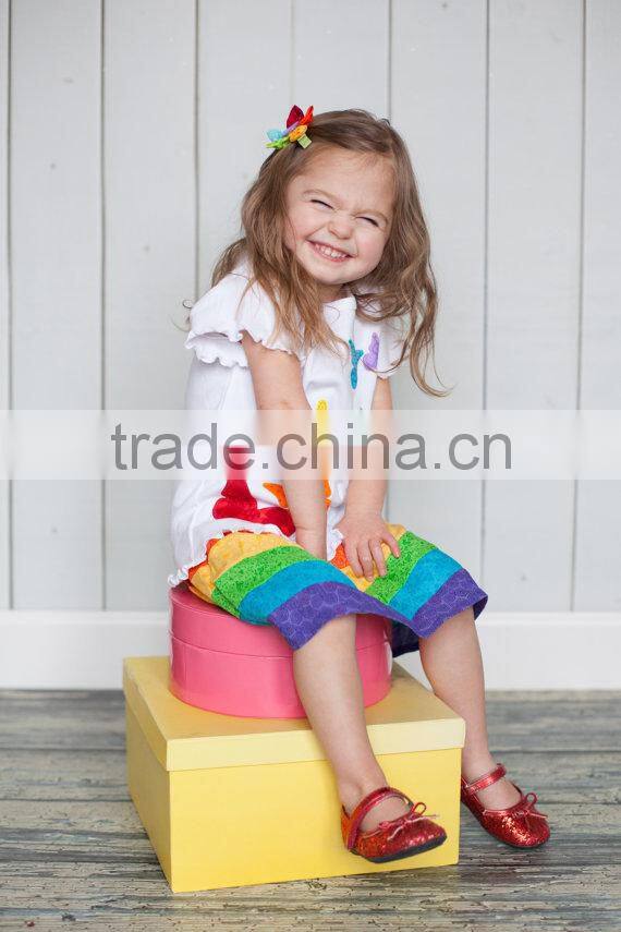 Newest design western style wholesale children's boutique clothing Sets