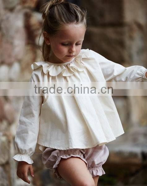 China top ten selling products 100 little model girl latest design ruffle top