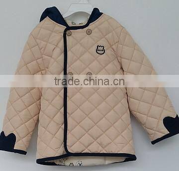 2016 cotton winter coat for baby girls