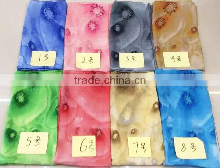 Fashion popular chiffon polyester floral shawl