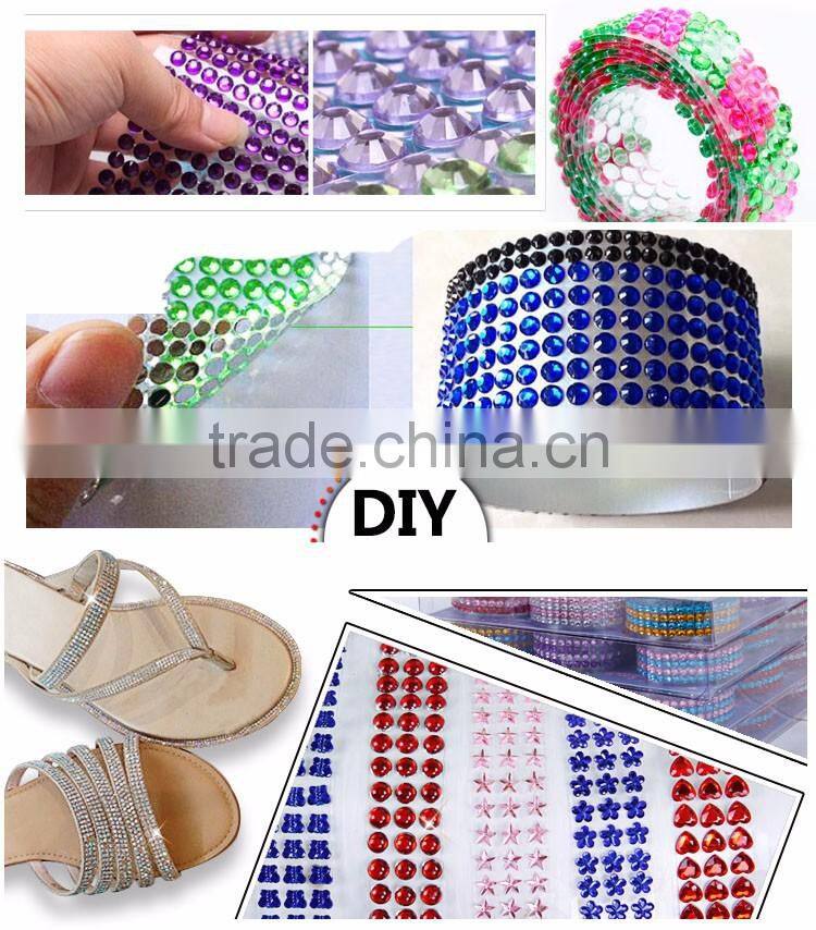 self-adhesive acrylic gem stone sticker for mobiles