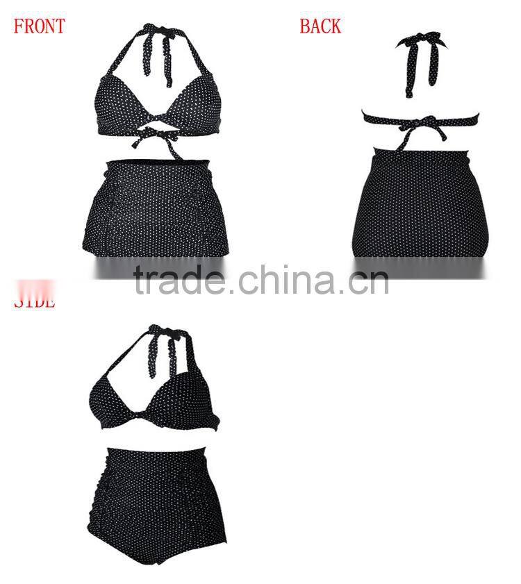 Hot Sexy High Waist Dot Sling Woman Swimwear