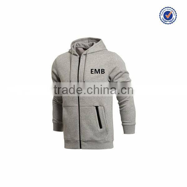 New Design Men Custom Casual Zip Up Sports Wear Custom Embroidered Hoodies
