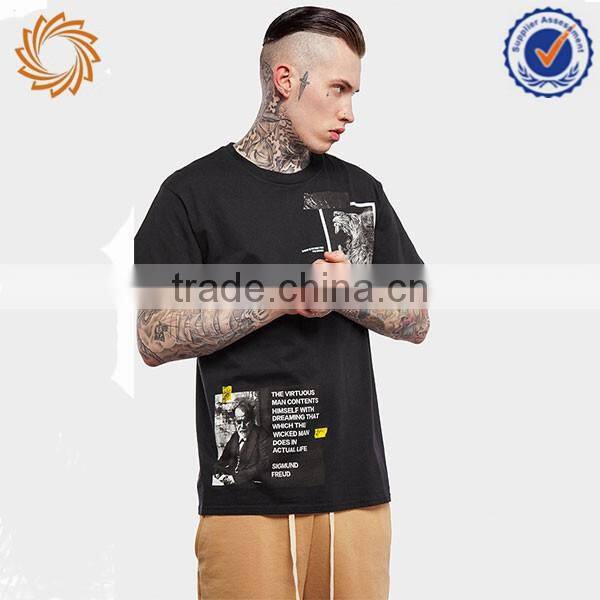 Mens street illustration style Vintage t shirt hip hop