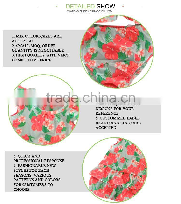 Cute Design Little girl summer baby 2 piece clothing set