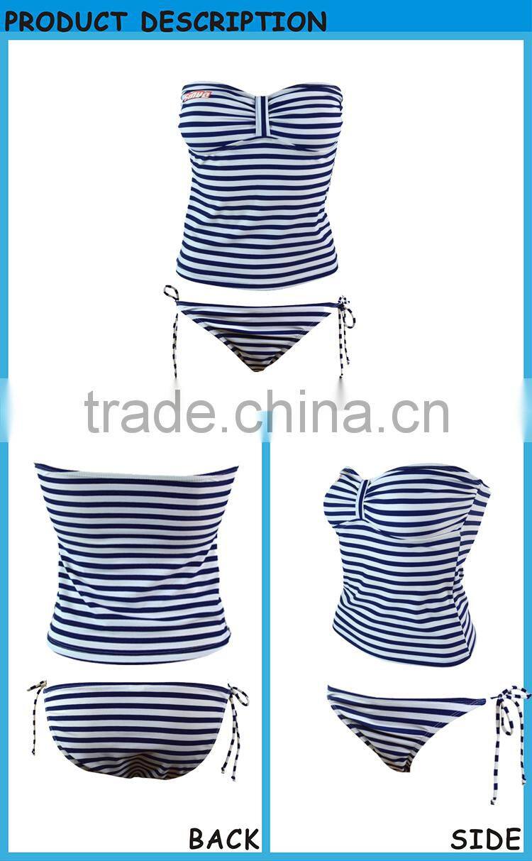 Stripe Swimwear Two Piece Hot Sale Swimsuit