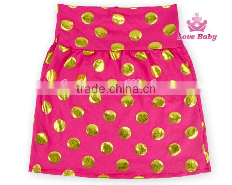 Wholesale latest sequin dot kids ruffles skirt colorful pettiskirts tutu for kids