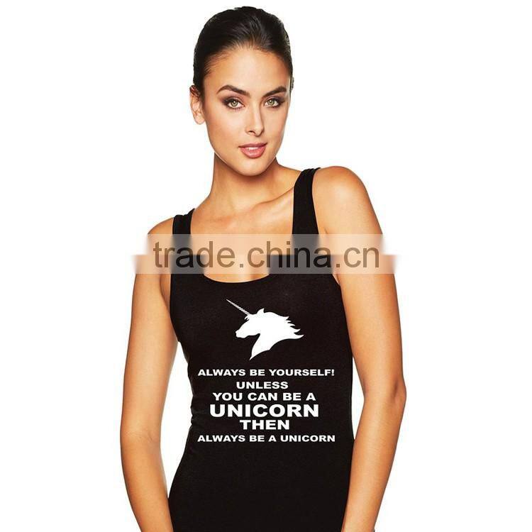 100 Cotton Silk Screen Printing Cut And Sew Open Side Sport Bulk Tank Top