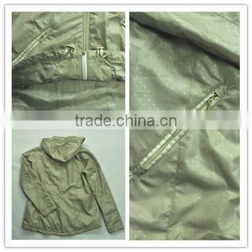 Sunnytex zipper front hoody soft shell fabric women's fashion jacket