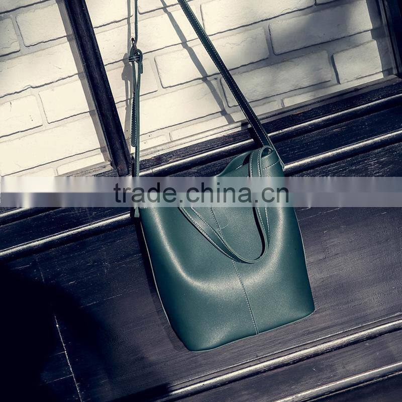 2017 Fashion Women Shoulder Bag Leather Handbags High Quality Large Ladies Bucket Shoulder Bags