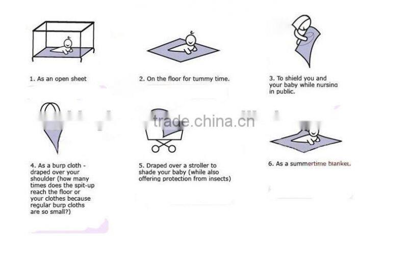 Hight quality breathable muslin baby blanket, baby swaddle