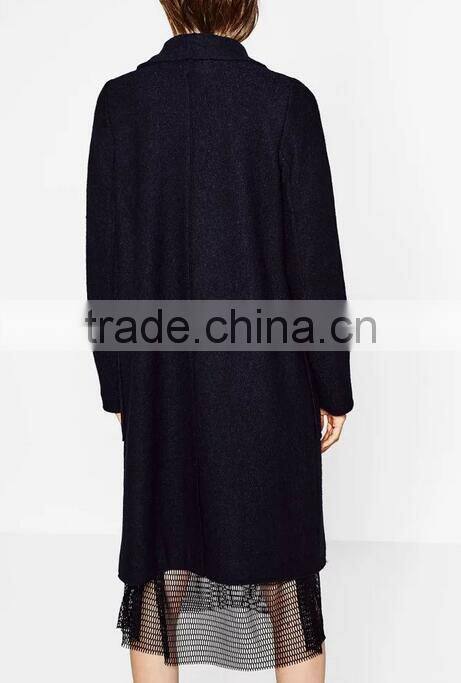 Runwaylover EY1003C 2016 Women's custom trench winter wool Coat design
