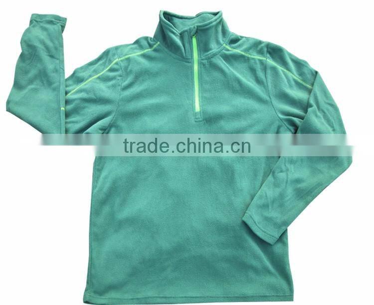 Custom mens outdoor coat blank light cheap sweat fleece jacket