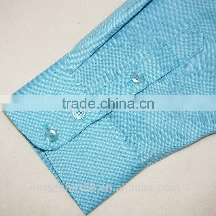 high quality contrast color half sleeve men dress shirt