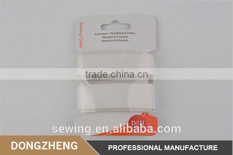 Chinese factory wholesale customized size decorative tape white knitting elastic