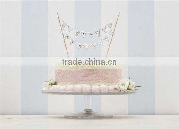 Just Married Wedding Cake Bunting