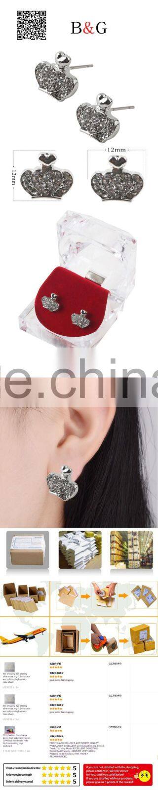 Customized Fashion Women'S Party Wear Hiphop Earrings Jewelry Wholesale Lot