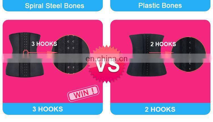 Wholesale Oem Women Slimming 6 Steel Bone Latex Trainer Cincher Neoprene Waist Trimmer