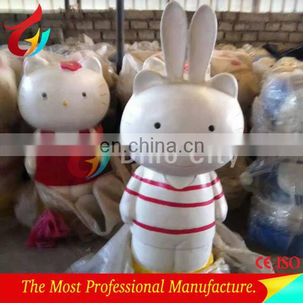 Factory wholesale price fiberglass Hellokitty statue