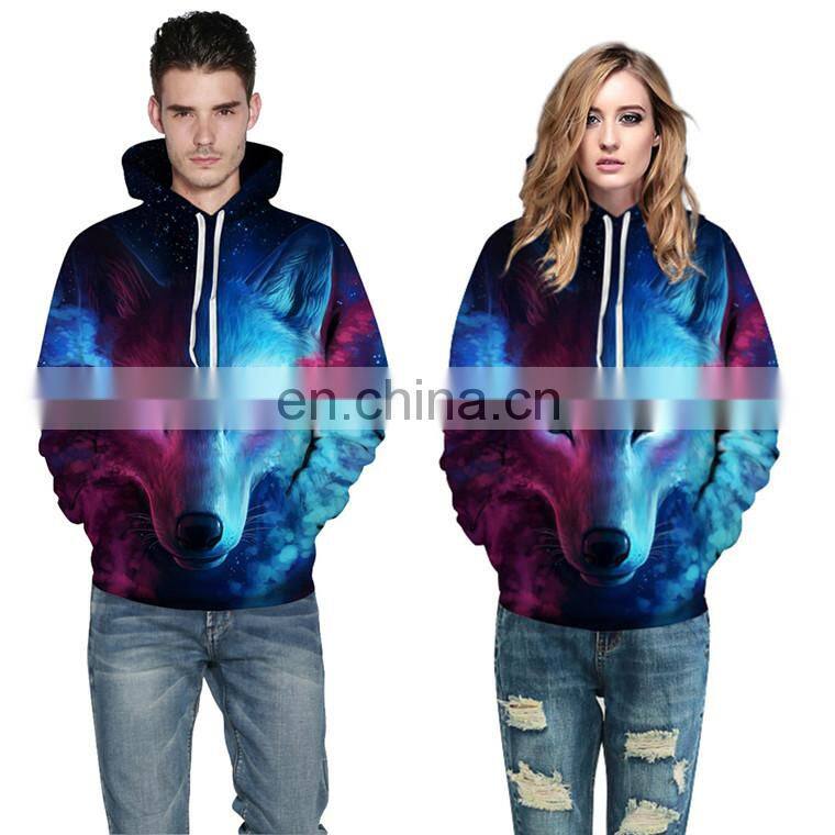cheap wholesale 100% polyester 3d print women hoodies