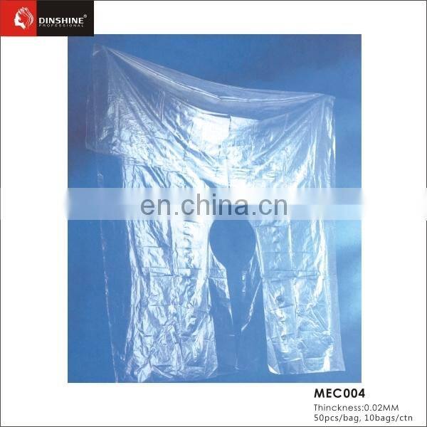 Wholesale salon hair coloring disposable plastic capes