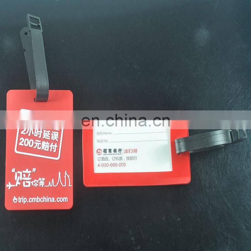 The ellipse soft pvc luggage tag/plastic luggage tag