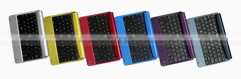 Colorful Ultra Thin Aluminium Bluetooth Keyboard Case for iPad Mini Keyboard